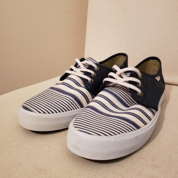 Navy Blue Striped Van's Surf Slider - Picture 4 of 4